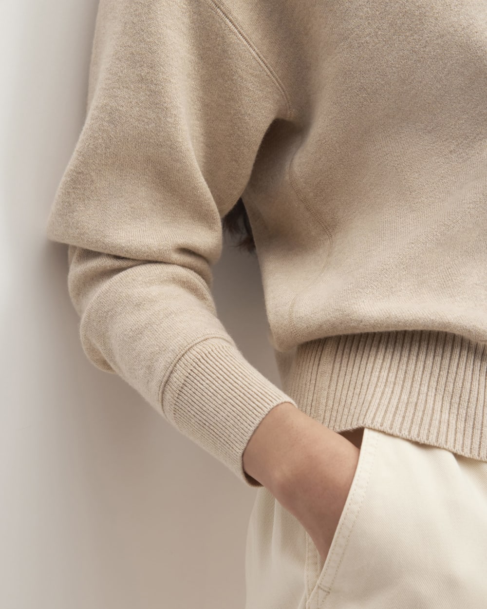 The Cotton-Merino Vintage Henley | Warm Oat Heather - Image 5