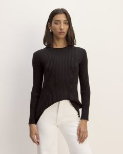 The Cotton Rib Crew | Black