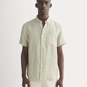 The Classic Short-Sleeve Shirt in Linen | Elm Gingham