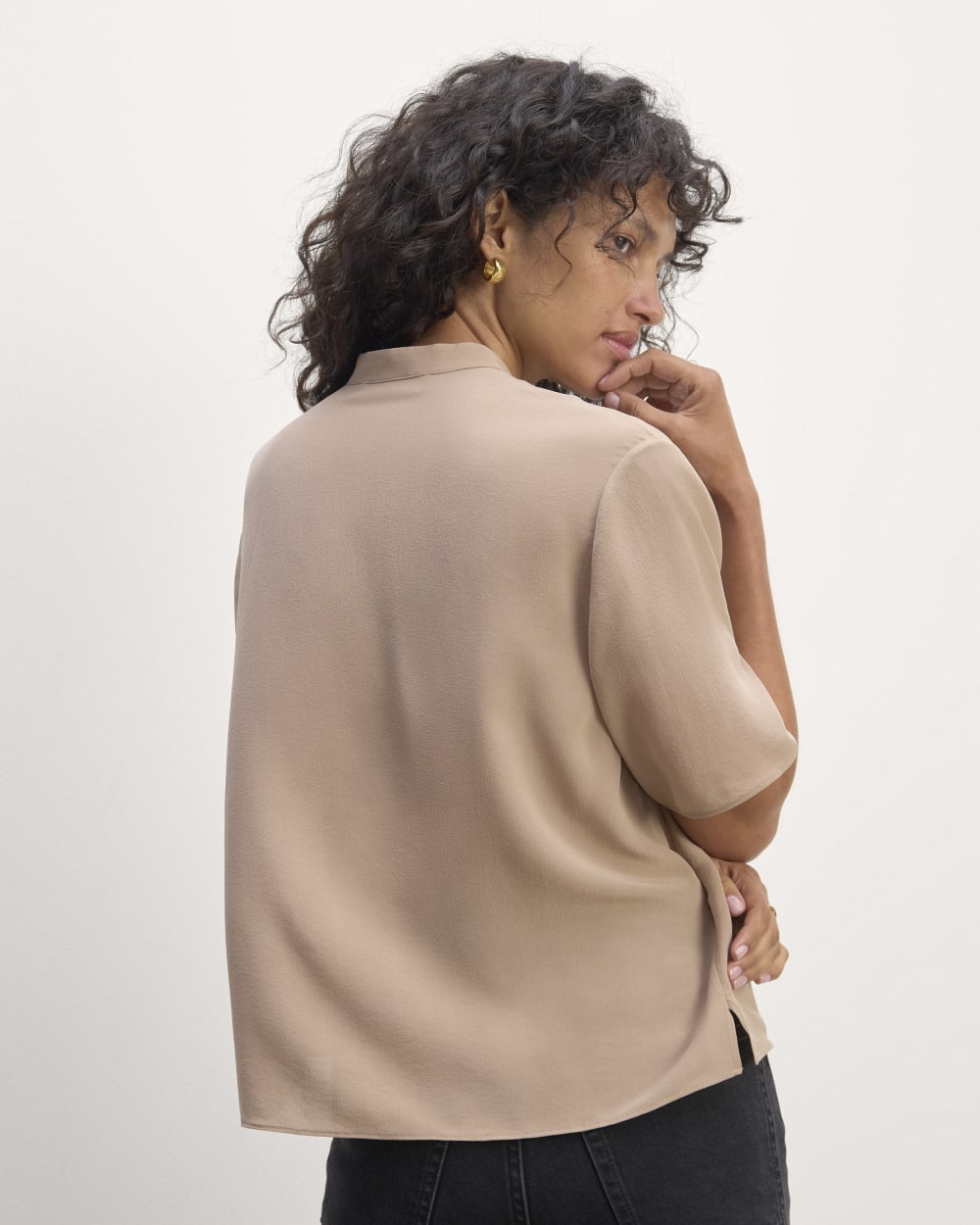 The Popover Top in Washable Silk | Chanterelle - Image 4