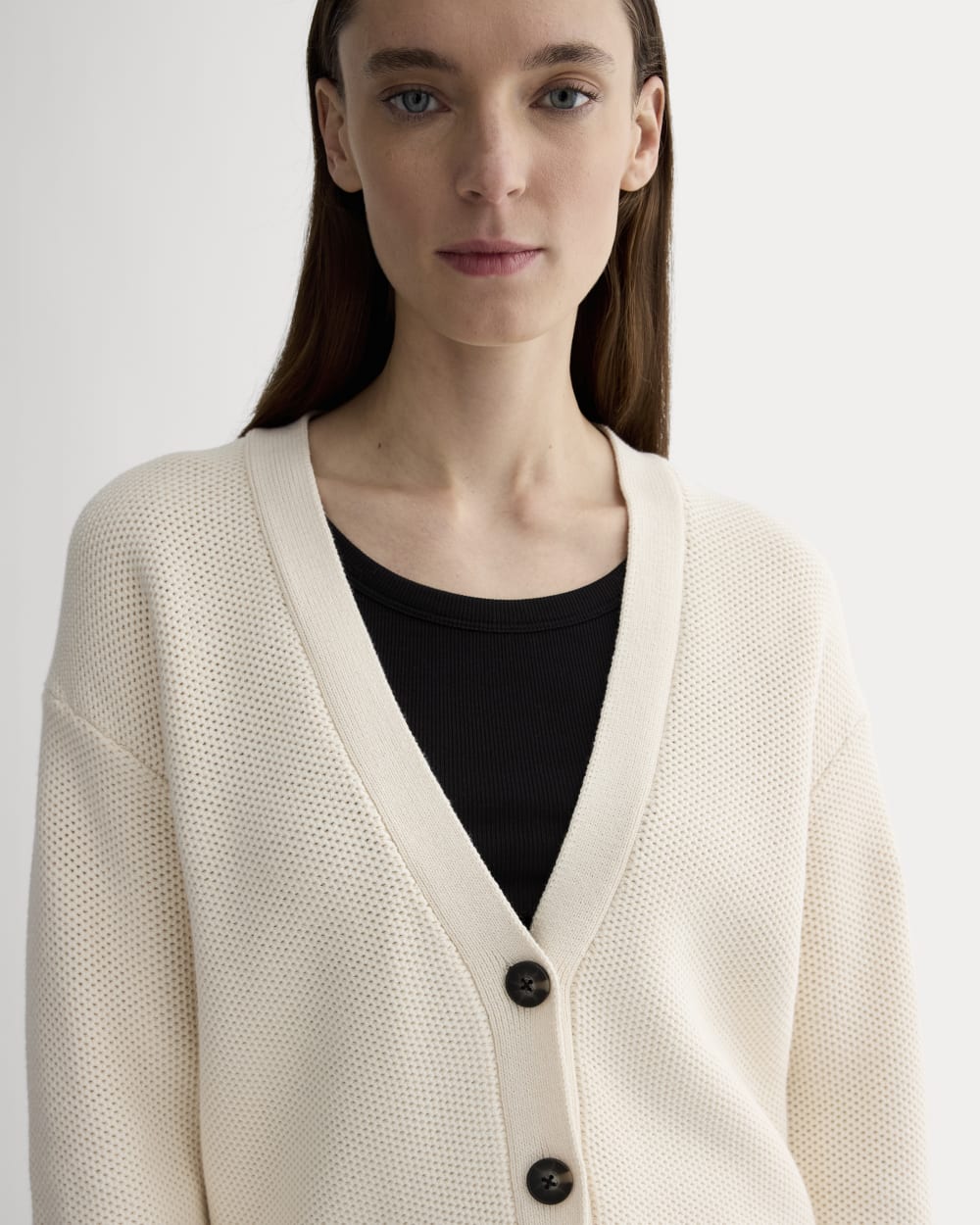 The Cotton Honeycomb Cardigan | Canvas - Image 4