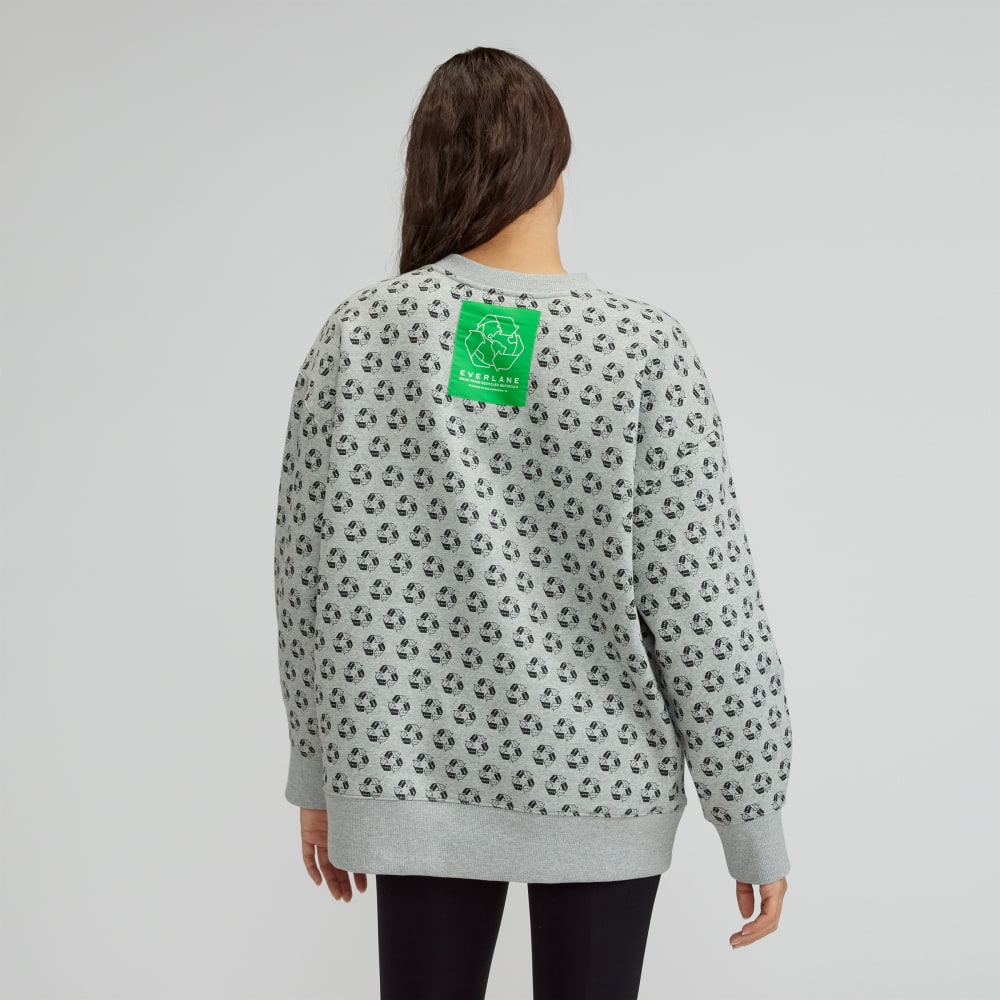 The ReTrack Oversized Crew | Earth Day Grey Multi - Image 3