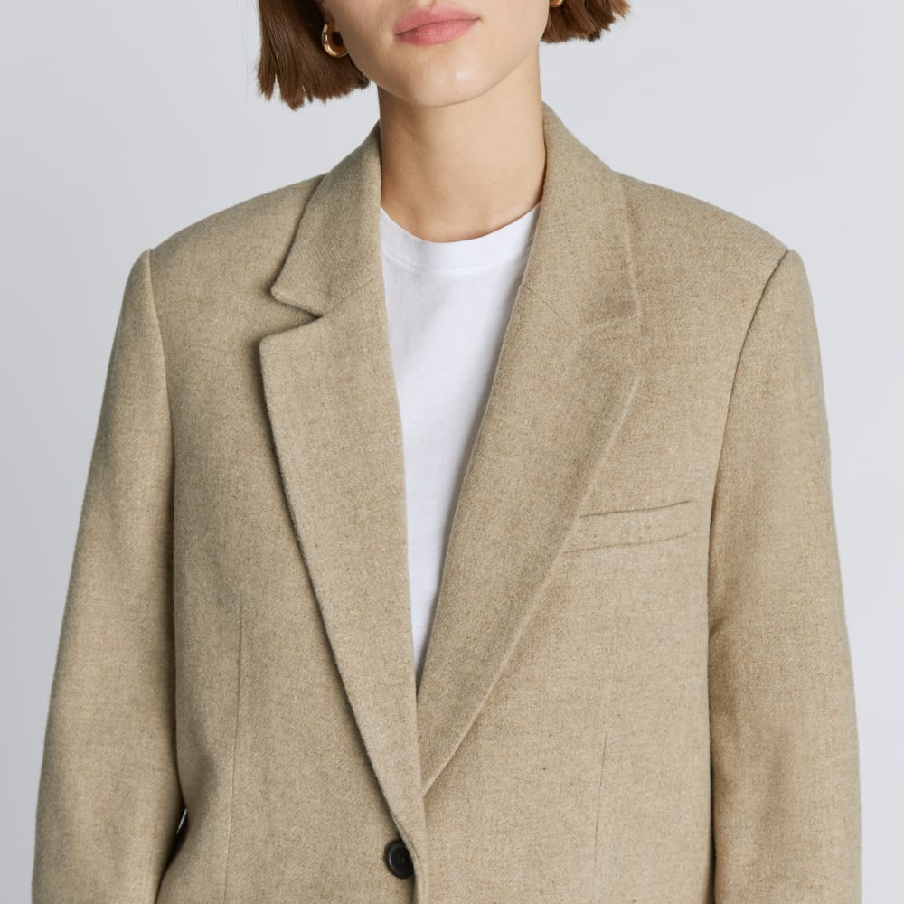 The Oversized Blazer in Wool | Toasted Tan - Image 4