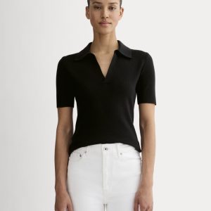 The Knit Polo | Black